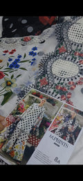 3pc M.b white polka dot print