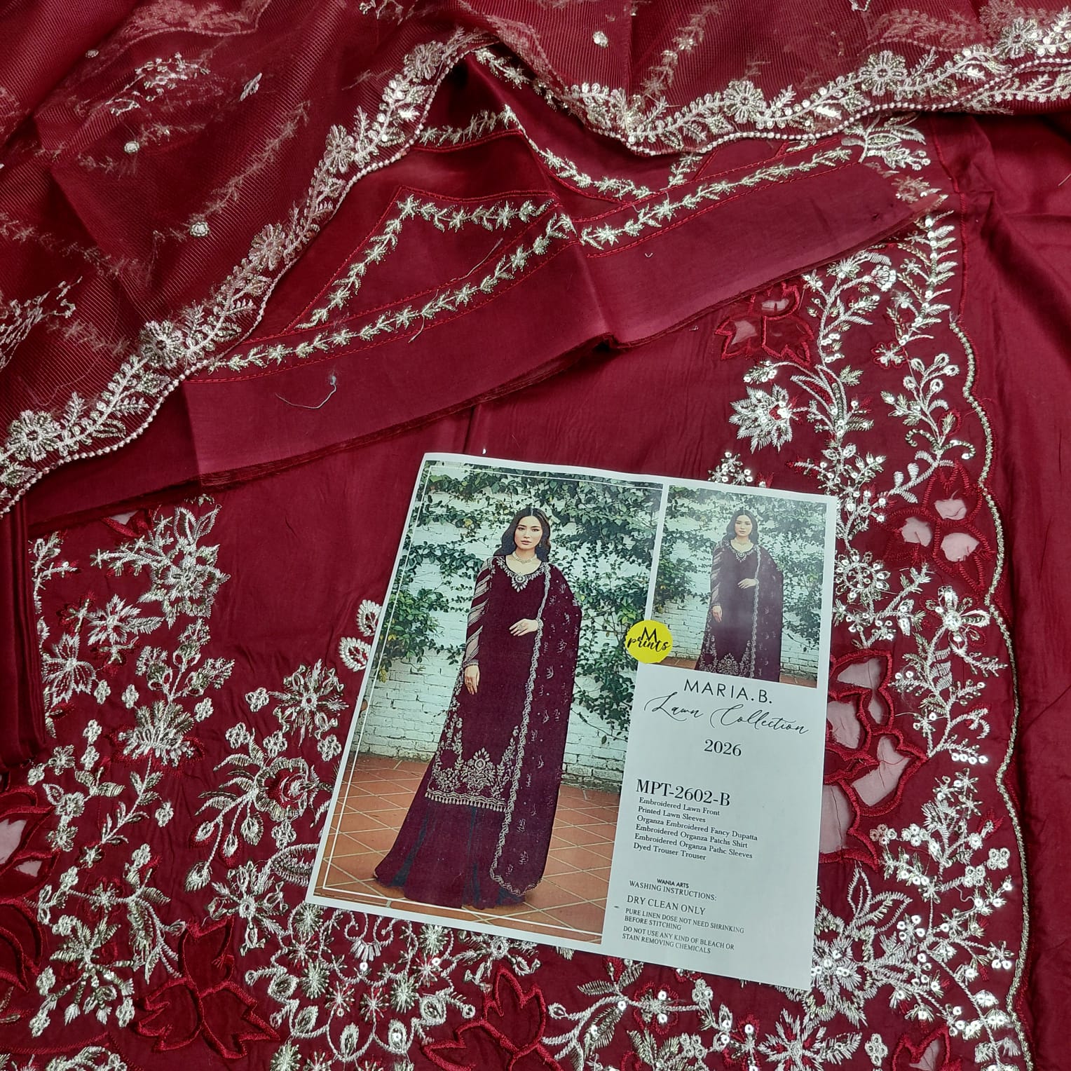 3pc M.B Laser Cut (maroon)