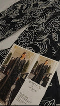 3pc M.b laser cut flower black(embroidered collection)