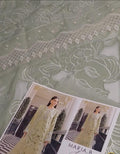 3pc M.b lasercut flower pistachio(embroided collection)