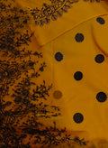 2pc mustard black dots