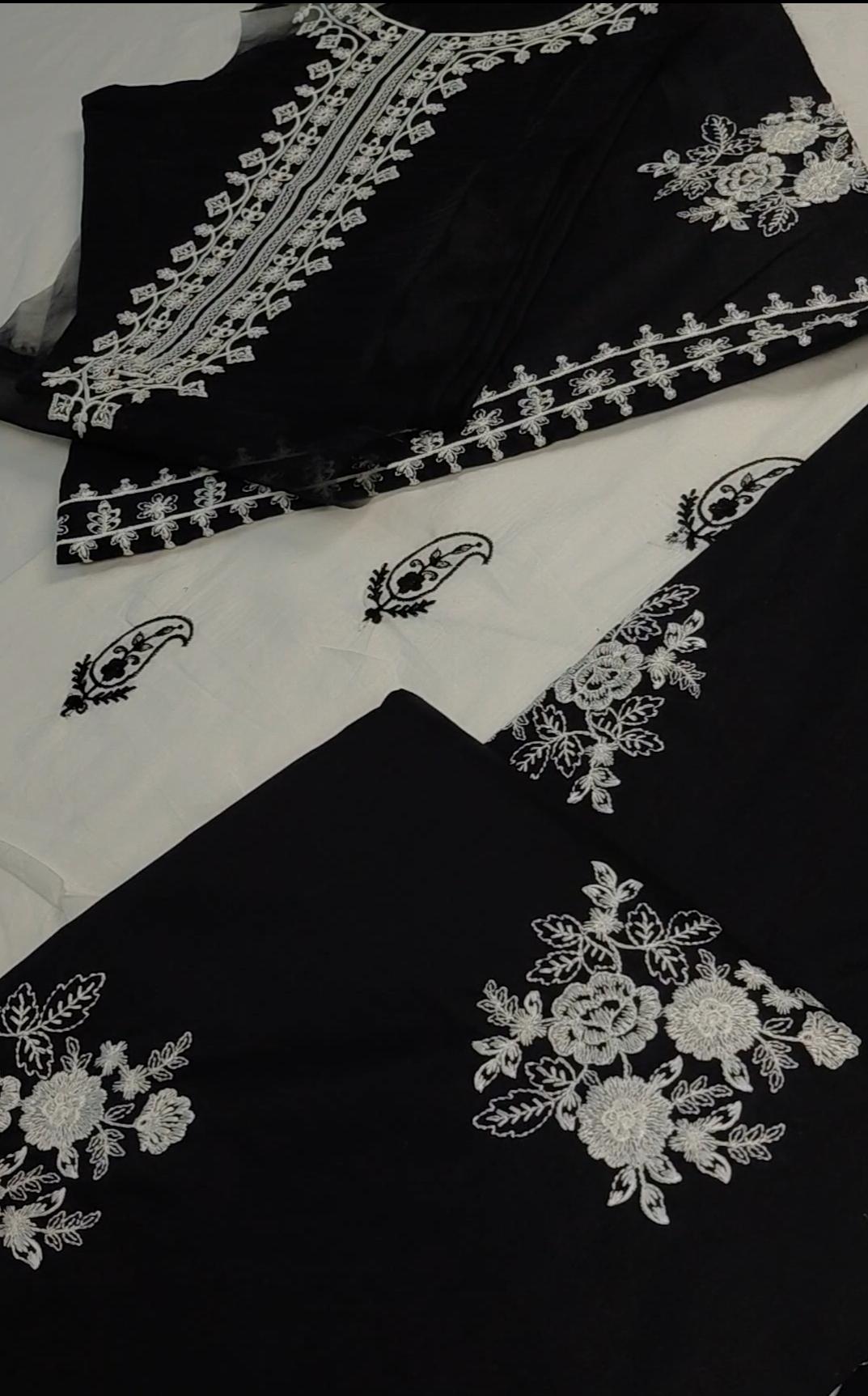 2pc embroidered dress