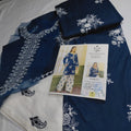 2pc embroidered z.s zinc n white