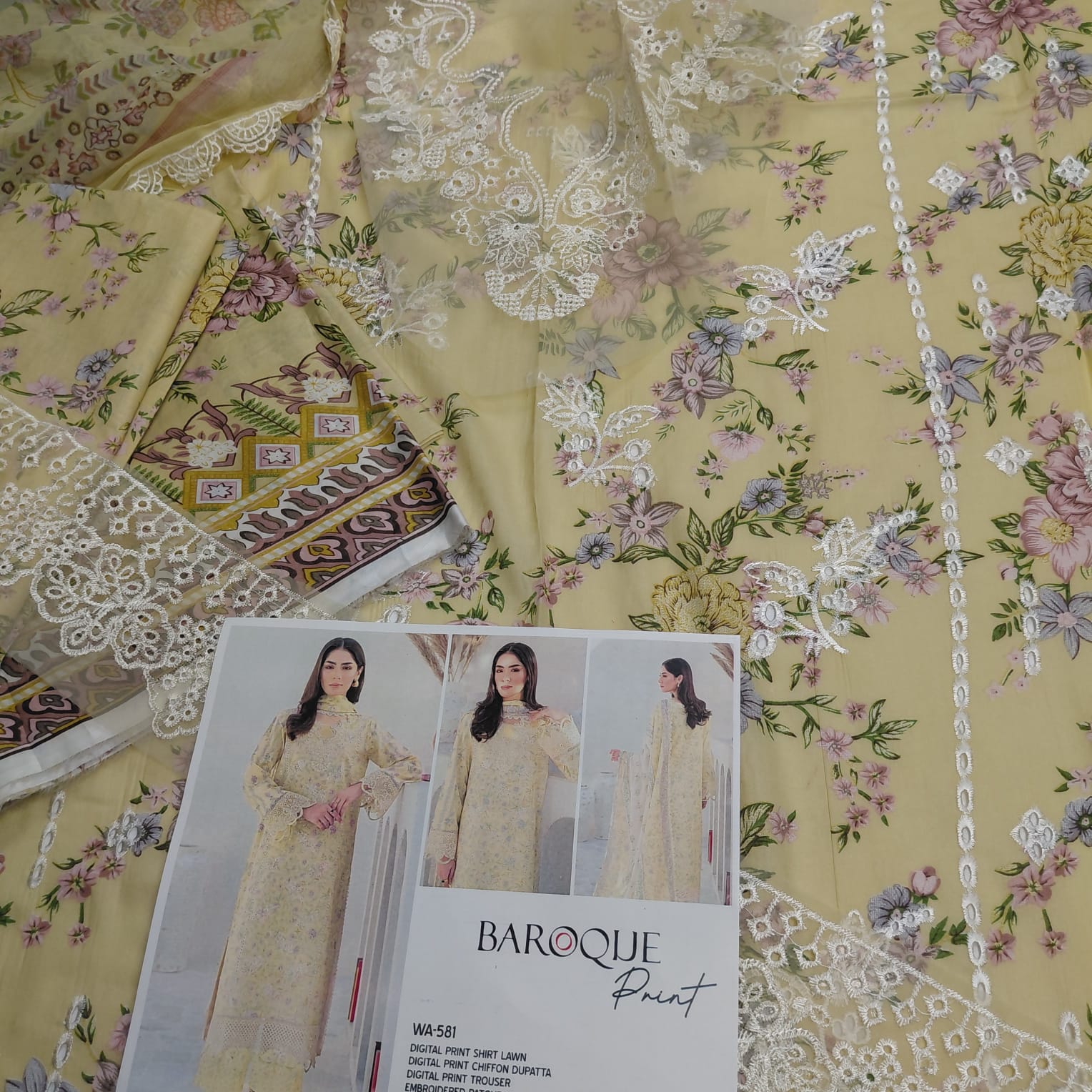 Baroq butteryellow chknkari