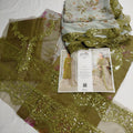 3pc iznk mehndi n grey floral