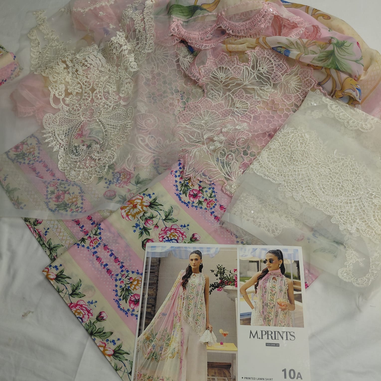 3pc m.prints stripe pink