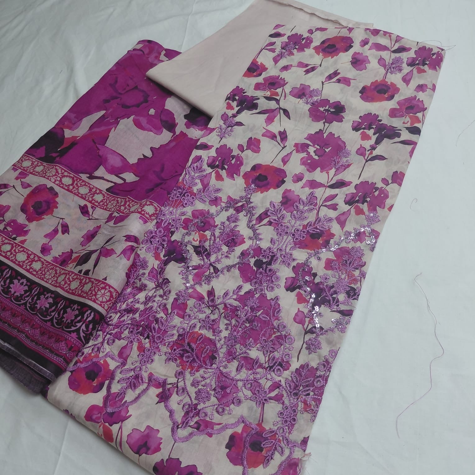 3pc b.s skin n magenta flower sale