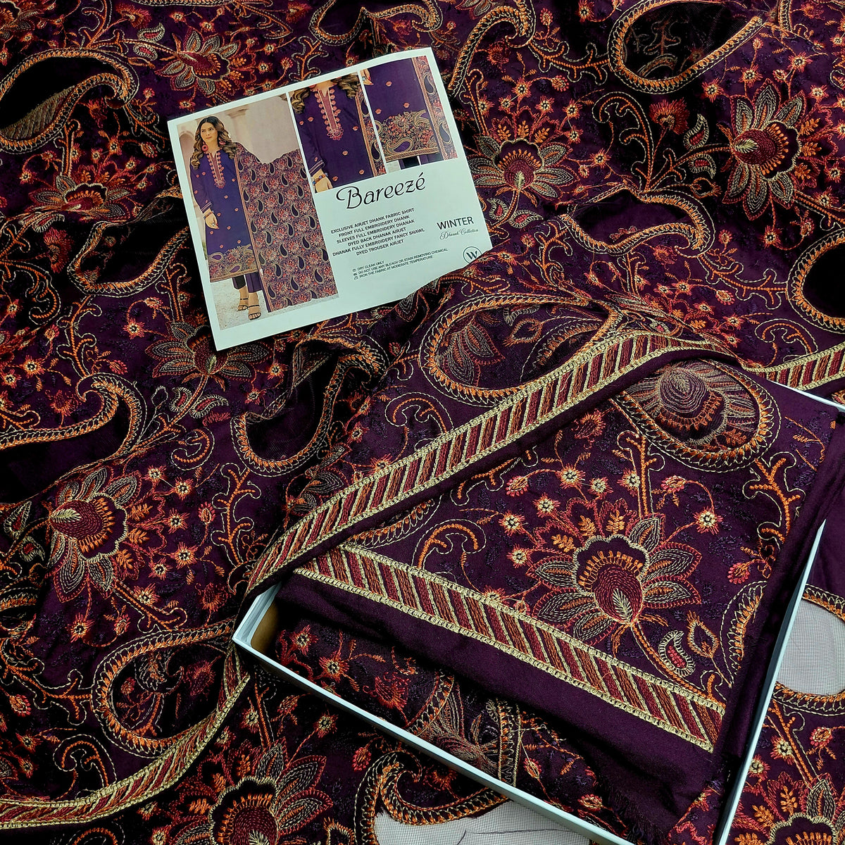 3pc dhank bareze plum