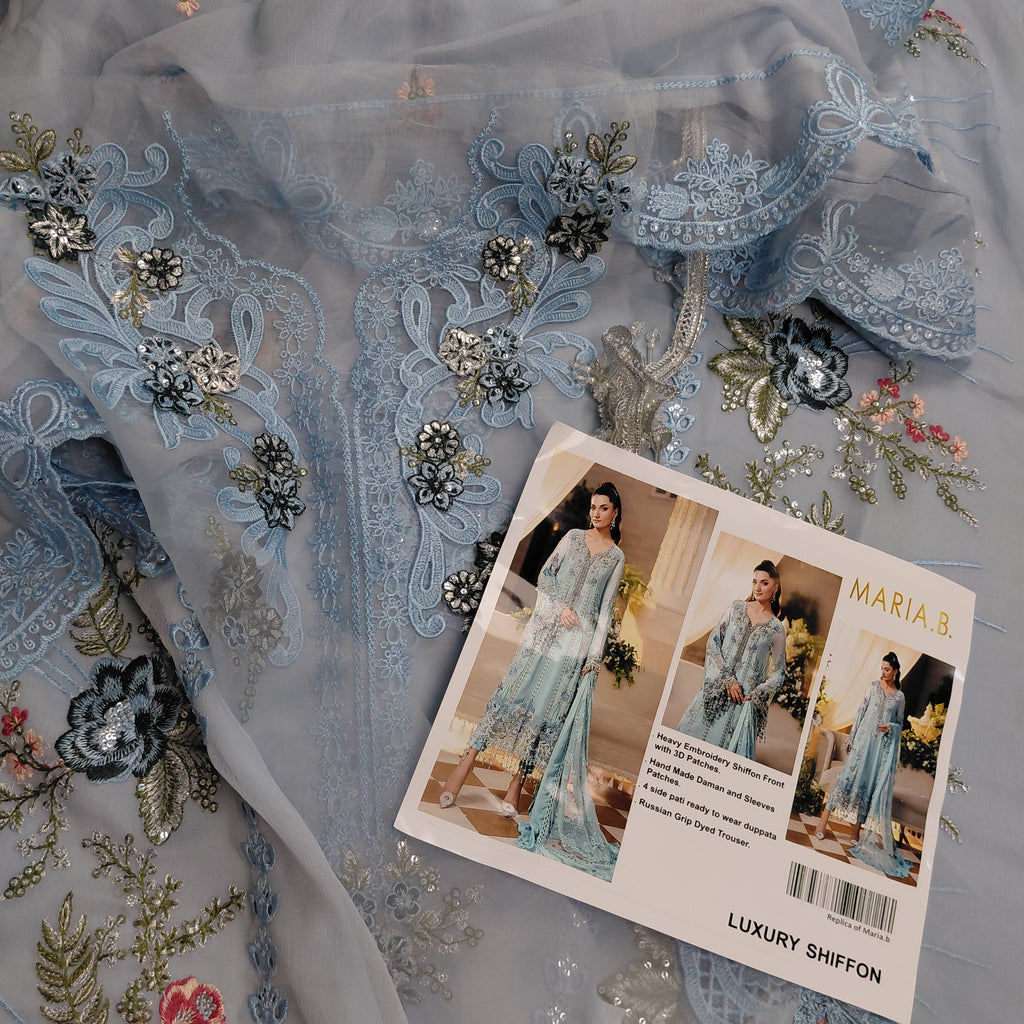 Luxury chiffon ice.blue M.b