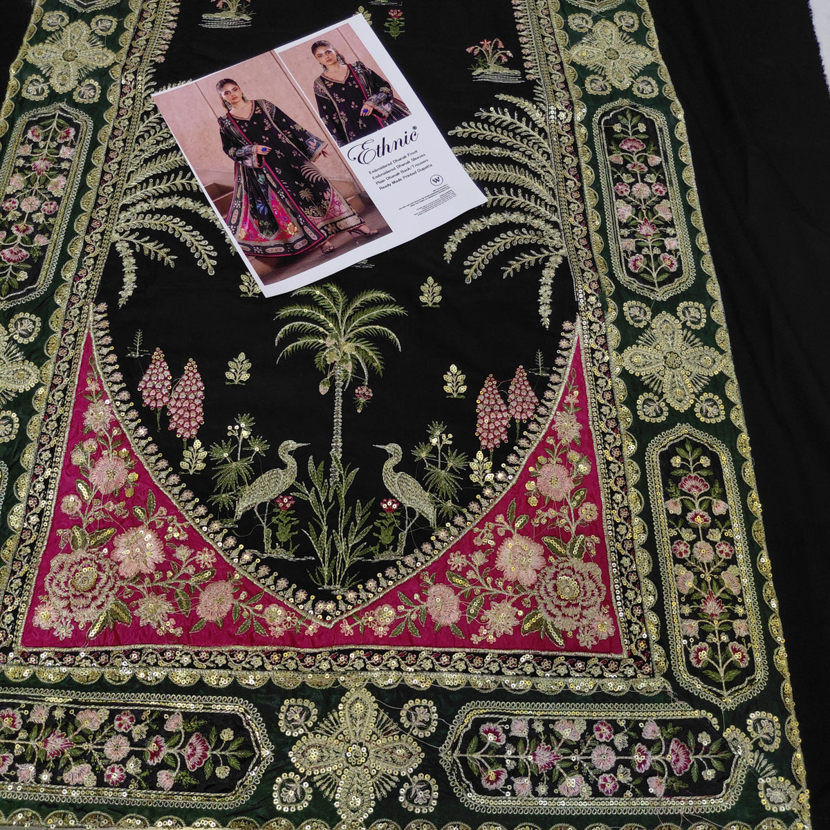 3pc kaftan 3clr black
