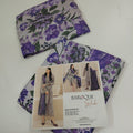 3pc baroq silk purple chikenkari