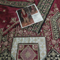 2pc silk eth square maroon