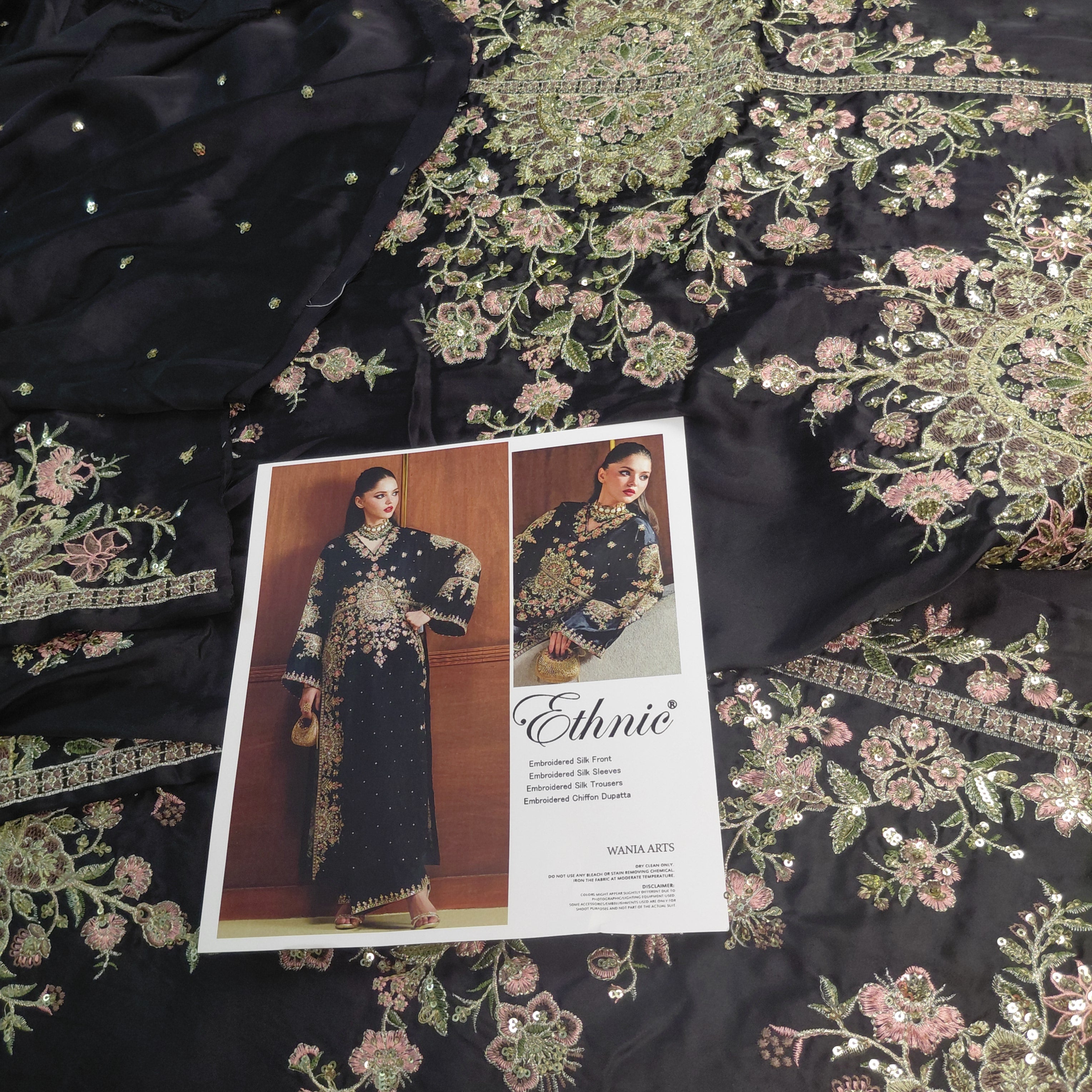 Silk eth kaftan centre bunch